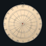 Vaste vanille-lichtbeige dartbord<br><div class="desc">Heel eenvoudig design in vanille roomlicht beige stevige kleur.</div>