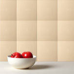 Vaste vanille-lichtbeige tegeltje<br><div class="desc">Heel eenvoudig design in vanille roomlicht beige stevige kleur.</div>