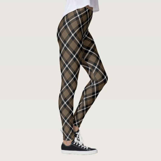 Vaste vlechten ~ Black, Brown & White Leggings (Rechts)