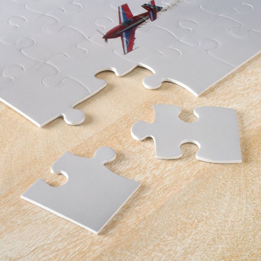 Vaste vleugelvliegtuigen met vleugelvliegtuigen legpuzzel (Zijkant)