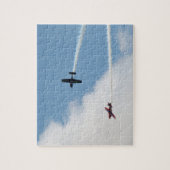 Vaste vleugelvliegtuigen met vleugelvliegtuigen legpuzzel (Verticaal)