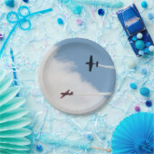 Vaste vleugelvliegtuigen met vleugelvliegtuigen papieren bordje (Feest)