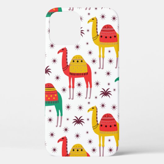 Vaste vormgeving camelpatroon Case-Mate iPhone case (Achterkant)