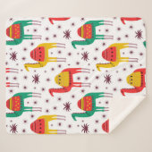 Vaste vormgeving camelpatroon sherpa deken (Voorkant (horizontaal))