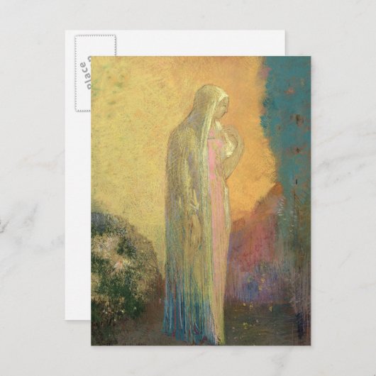 Vaste vrouw briefkaart (Voorkant / Achterkant)