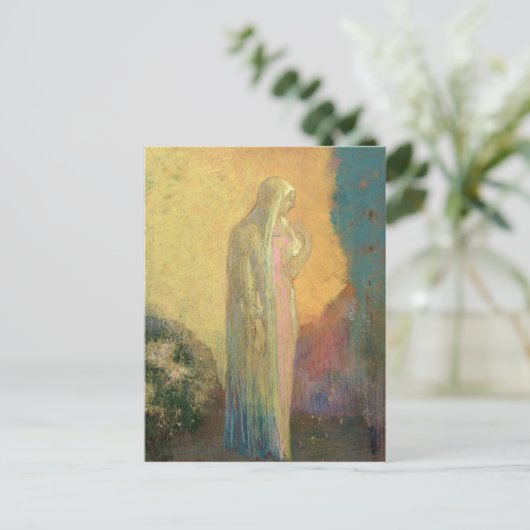 Vaste vrouw briefkaart (Staand voorkant)