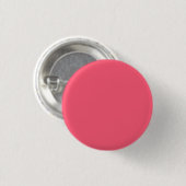 Vaste watermeloen kleur ronde button 3,2 cm (Voorkant /achterkant)