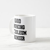 Vaste werkende petroleumingenieur koffiemok (Voorkant links)