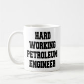 Vaste werkende petroleumingenieur koffiemok (Links)