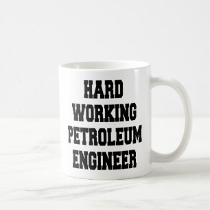 Vaste werkende petroleumingenieur koffiemok