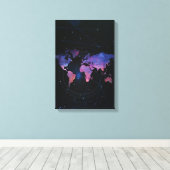 vasteland canvas afdruk (Insitu (Houten vloer))