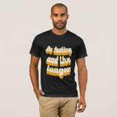 Vasten en langer leven t-shirt (Voorkant volledig)