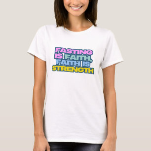 Vasten Geloof Kracht Kunstwerk T-shirt