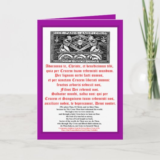 Vasten / Paas Kaart (Voorkant)