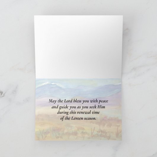 Vasten Seizoen Klaagliederen Schriftbergen Kaart (Binnen)