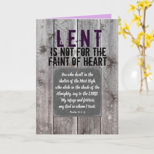 vasten Wenskaart Kaart (Gele Bloem)