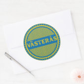 Västerås City Pride Embleem – Zweedse identiteit Ronde Sticker (Envelop)