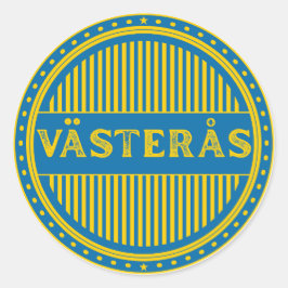 Västerås City Pride Emblem – Swedish Identity Ronde Sticker
