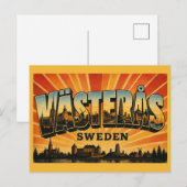 Västerås Zweden Oude Vikingstad Briefkaart (Voorkant / Achterkant)