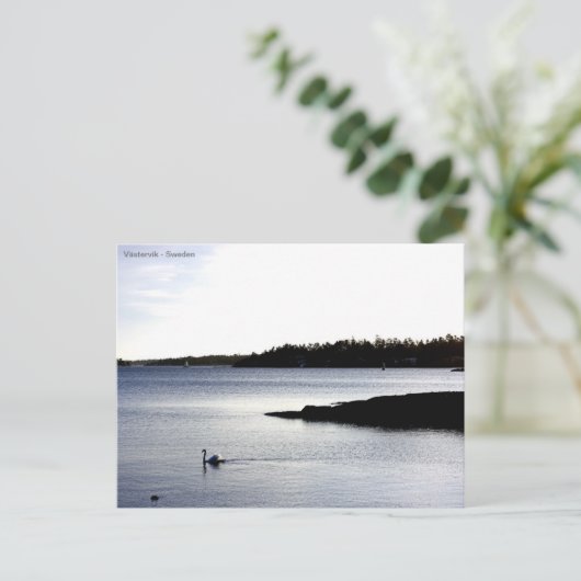 Västervik skärrgård Sverige Briefkaart (Staand voorkant)