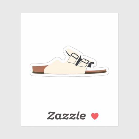 vastgebonden sandaal sticker (Vel)