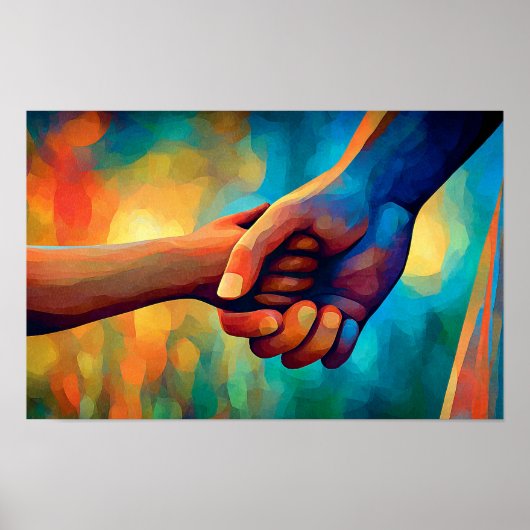 Vastgehouden in Uw hand Poster (Voorkant)