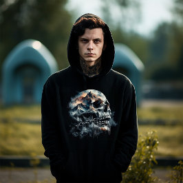 vastgeketende schedel hoodie