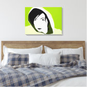 vastgekookte stallen canvas afdruk (Insitu (Slaapkamer))