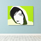 vastgekookte stallen canvas afdruk (Insitu (Houten vloer))