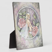 Vastgelegd Roos Zware zelfstaande Afbeelding Fotoplaat (Zijkant)