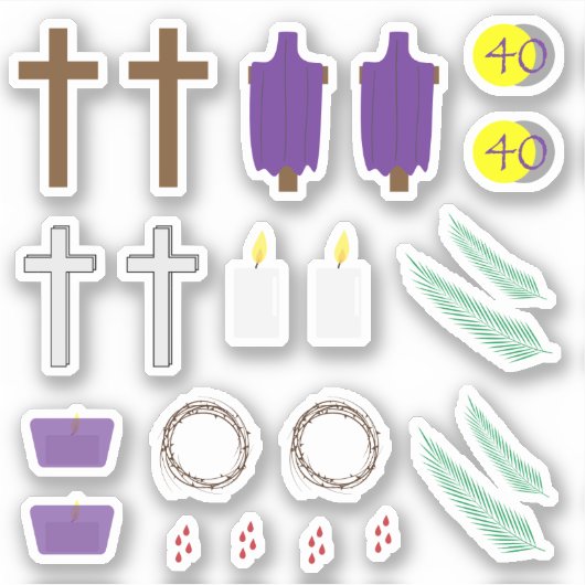 Vastgelegde Sticker Set (Voorkant)