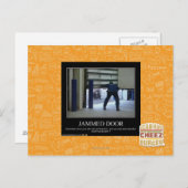 vastgelopen deur briefkaart (Voorkant / Achterkant)