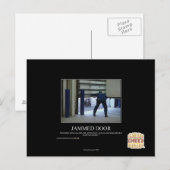 vastgelopen deur briefkaart (Voorkant / Achterkant)