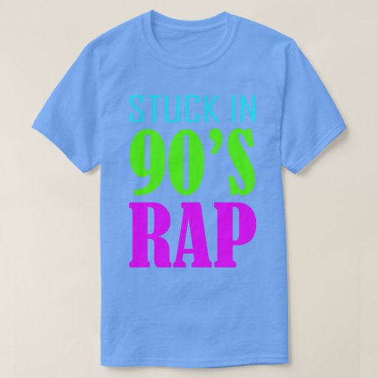 Vastgelopen in jaren '90 Rap T-shirt (Design voorkant)