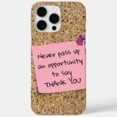 Vastgemaakte Roze Notitie Template Bericht Kurkbor Case-Mate iPhone Case (Achterkant)