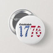Vastgesteld 1776 ronde button 5,7 cm (Voorkant /achterkant)