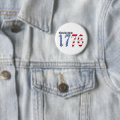 Vastgesteld 1776 ronde button 5,7 cm (In situ)