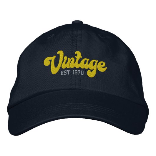  vastgesteld gepersonaliseerd jaar geborduurde pet (Voorkant)