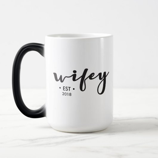 Vastgesteld jaar Gepersonaliseerd Wifey script mod Magische Mok (Links)