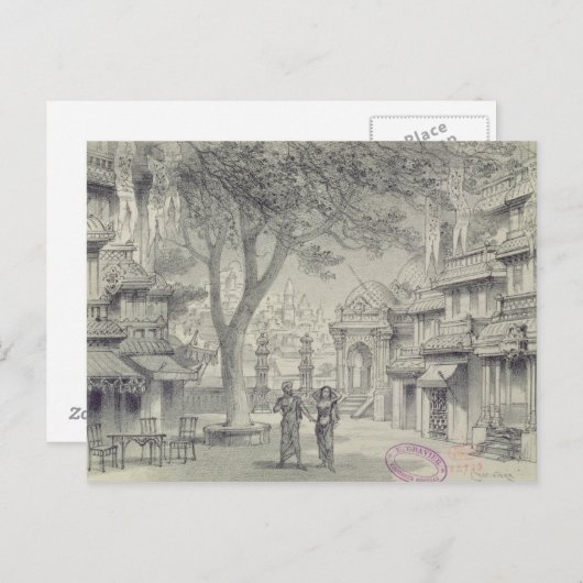 Vastgesteld Ontwerp voor Akte II van de opera Briefkaart (Voorkant / Achterkant)