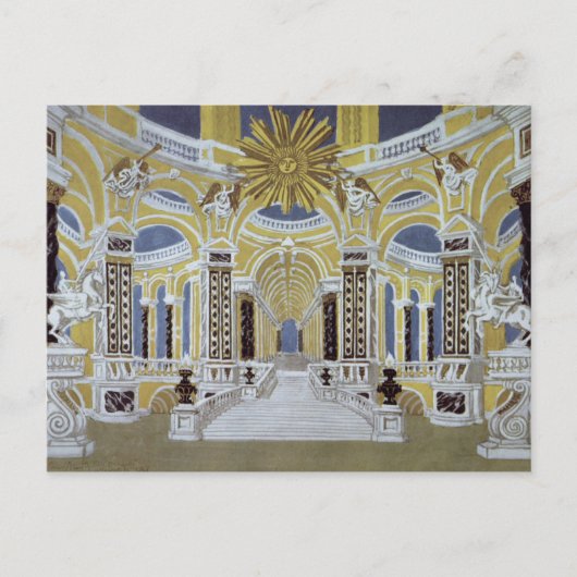 Vastgesteld ontwerp voor "de Magic Flute" Briefkaart (Voorkant)
