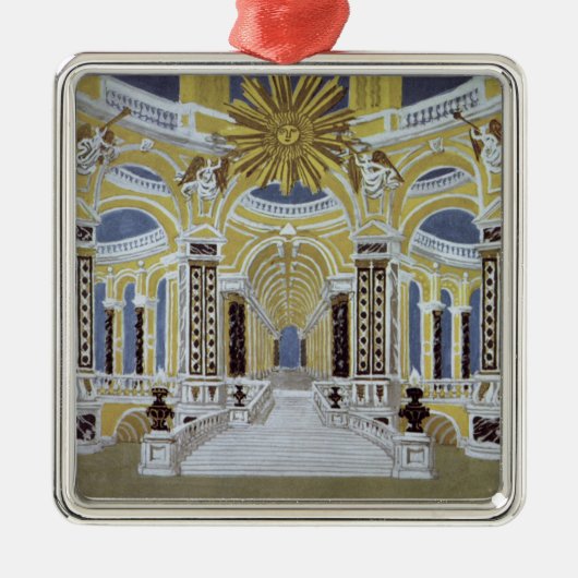 Vastgesteld ontwerp voor "de Magic Flute" Metalen Ornament (Voorkant)