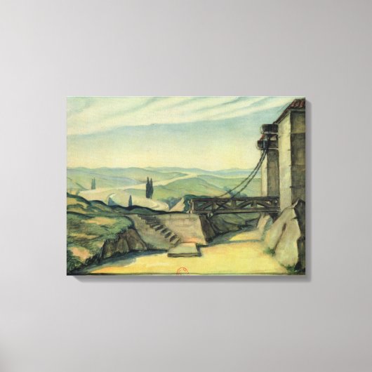 Vastgesteld ontwerp voor Wet II van de opera "Fide Canvas Afdruk (Voorkant)