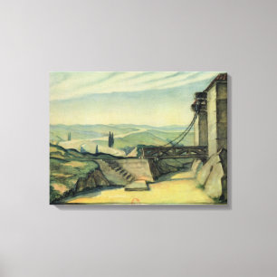Vastgesteld ontwerp voor Wet II van de opera "Fide Canvas Afdruk