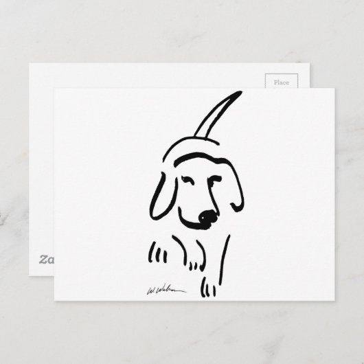 Vastgestelde beagle briefkaart (Voorkant / Achterkant)