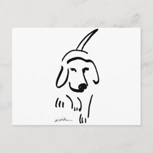 Vastgestelde beagle briefkaart