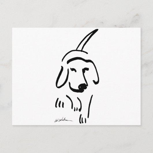 Vastgestelde beagle briefkaart (Voorkant)