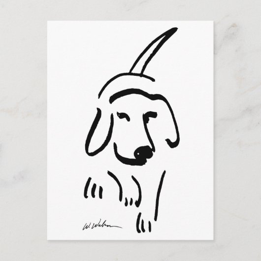 Vastgestelde beagle briefkaart (Voorkant)