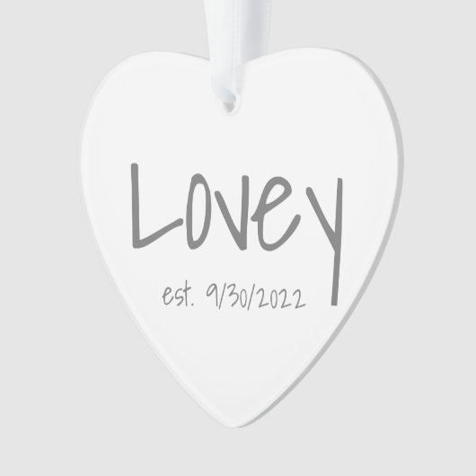 Vastgestelde datum Acrylversiering Ornament (voorkant)