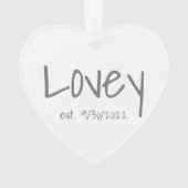 Vastgestelde datum Acrylversiering Ornament (voorkant)